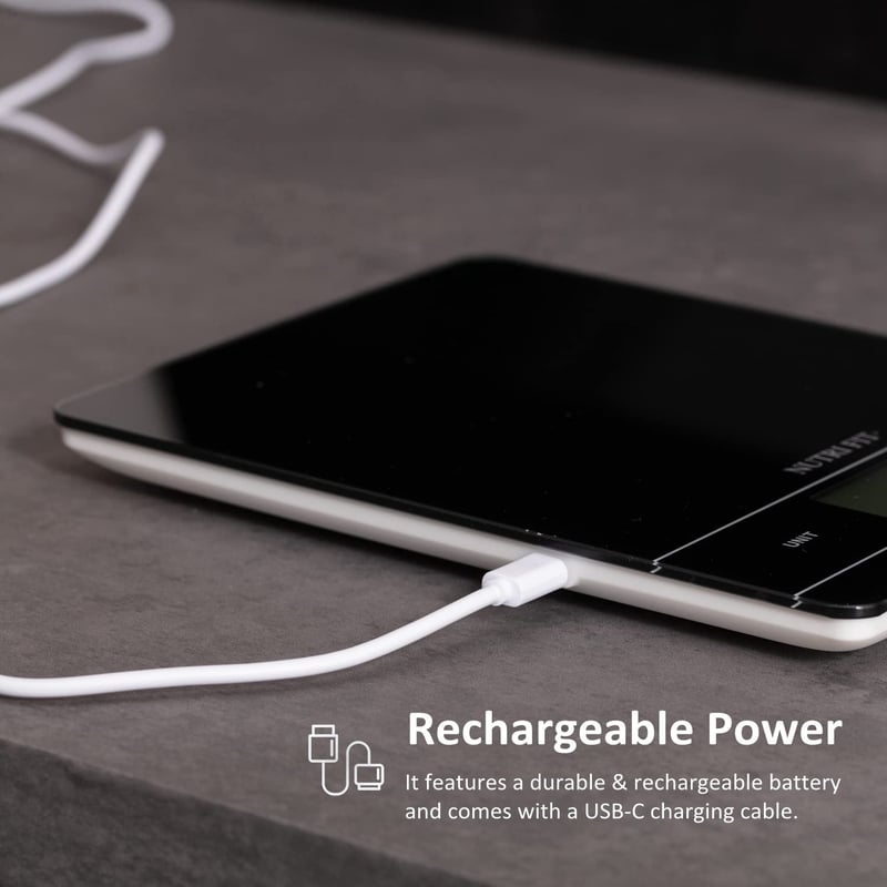 NUTRI FIT Digitális Konyhai Mérleg Magas Pontosságú Elektronikus Tészta Kaparóval