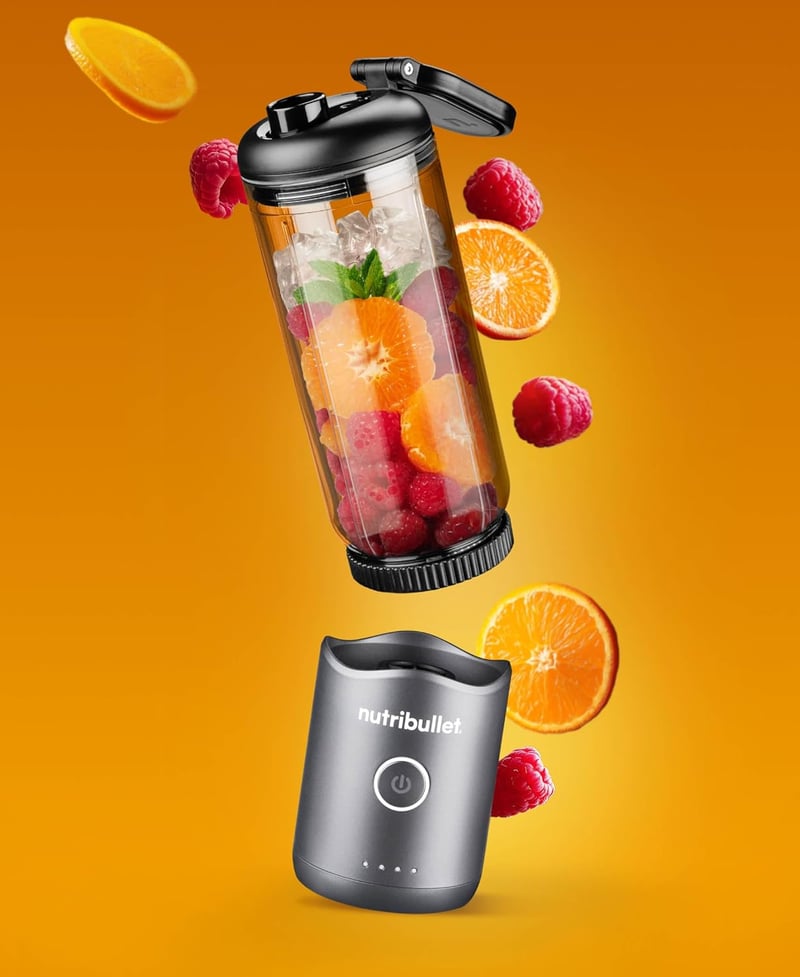 NutriBullet Flex 590ml hordozható smoothie mixer USB-C, jégzúzó, BPA-mentes pohár
