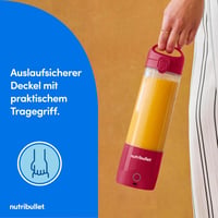 NutriBullet Hordozható Smoothie Mixer 475ml BPA-Mentes Pohár Vezeték Nélküli Töltöltethető 4