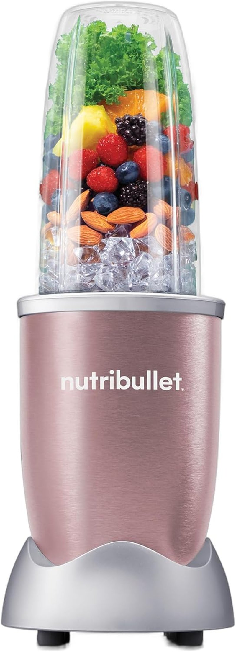 Blender personal NutriBullet Pro 900W cu pahar de 700 ml - aur roz