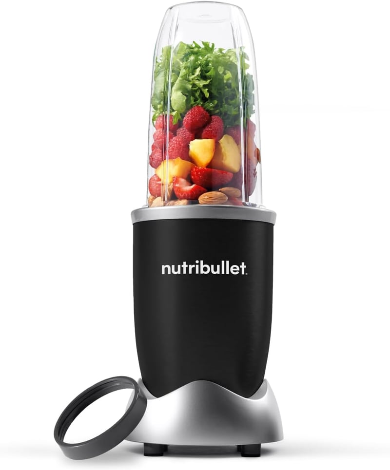 NutriBullet Pro 900W Turmixgép Fekete - Gyors Smoothie Készítő 700ml Pohárral