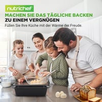 Sada 6 kusov foriem na pečenie chleba NutriChef – Prémiová súprava foriem z uhlíkovej ocele s nepriľnavým povrchom, 30,5x16x8,6 cm, vhodné do rúry do 230 °C, bez PFOA 7