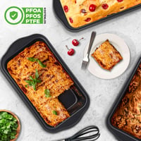 Sada 6 kusov foriem na pečenie chleba NutriChef – Prémiová súprava foriem z uhlíkovej ocele s nepriľnavým povrchom, 30,5x16x8,6 cm, vhodné do rúry do 230 °C, bez PFOA 4