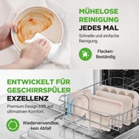 Sada 6 kusov plechov na pečenie a foriem na chlieb NutriChef – uhlíková oceľ s keramickým nepriľnavým povrchom – na pečenie tort, chleba, lasagní – tyrkysová 7