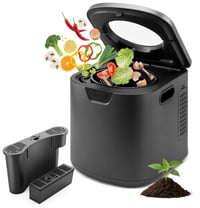 NutriChef električni kućni komposter 3,8 L – Pametni stolni komposter s 2 ugljena filtera, sustavom za uklanjanje neugodnih mirisa, 3 automatska načina rada, uk 1