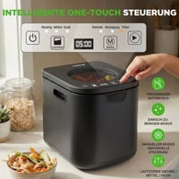 NutriChef električni kućni komposter 3,8 L – Pametni stolni komposter s 2 ugljena filtera, sustavom za uklanjanje neugodnih mirisa, 3 automatska načina rada, uk 5