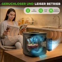 NutriChef električni kućni komposter 3,8 L – Pametni stolni komposter s 2 ugljena filtera, sustavom za uklanjanje neugodnih mirisa, 3 automatska načina rada, uk 4