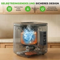 NutriChef električni kućni komposter 3,8 L – Pametni stolni komposter s 2 ugljena filtera, sustavom za uklanjanje neugodnih mirisa, 3 automatska načina rada, uk 6