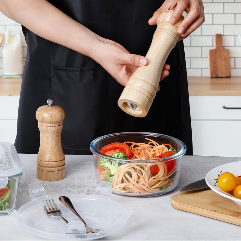 NUTRIUPS 900ml Üveg Ebéddoboz Fedelesedénnyel, Mikrohullámú és Mosogatógépben Biztonságos