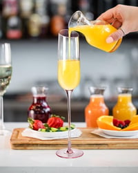 NUTRIUPS Rózsaszín Pezsgőspohár Kézműves Kristály Pohár Nőknek Esküvőre 7