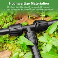 Nuyoah 1/2 Colos Micro Drip T Csatlakozó 13mm Öntözőcsatornához Barbed Tee Elosztó 4