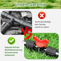 Nuyoah 1/2" Csepegtetőrendszer Zárócsap 10db 13-16mm Csepegtetőcsörhöz Golyóscsap Vízsugár Szabályozó 7