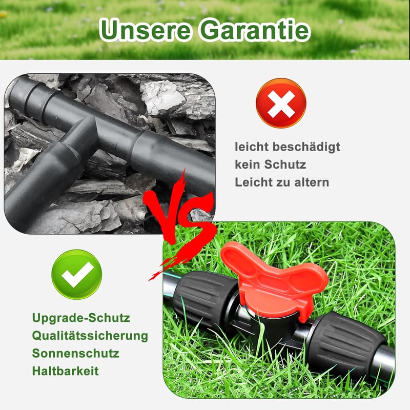Nuyoah 1/2" Csepegtetőrendszer Zárócsap 10db 13-16mm Csepegtetőcsörhöz Golyóscsap Vízsugár Szabályozó