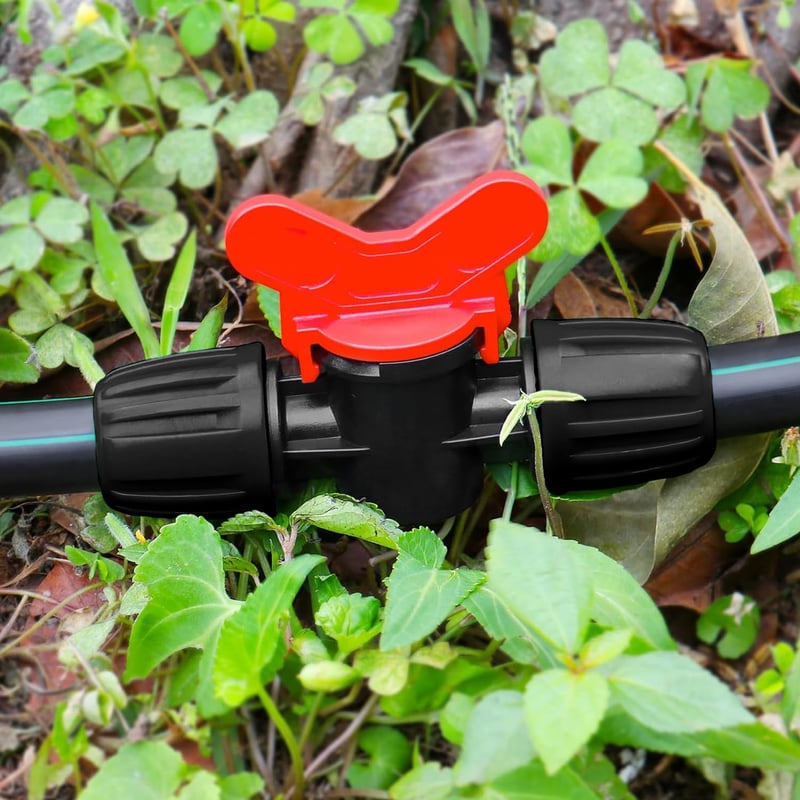 Nuyoah 1/2" Csepegtetőrendszer Zárócsap 10db 13-16mm Csepegtetőcsörhöz Golyóscsap Vízsugár Szabályozó