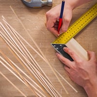 NVGFTG Paličky na cukrovú vatu 200 ks – 300 x 4 mm Štvorhranné drevené paličky na cukrovú vatu, ručné práce a DIY projekty 6