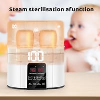 NWOUIIAY Cumisüveg Melegítő és Sterilizáló LCD Kijelzővel Gyors Felmelegítés Defrost Funkcióval 4