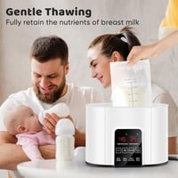 NWOUIIAY Cumisüveg Melegítő és Sterilizáló LCD Kijelzővel Gyors Felmelegítés Defrost Funkcióval 8