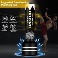 NZQXJXZ 180 cm Álló Boxzsák Edzéshez - Freestanding Punch Bag MMA Muay Thai Edzéshez 2