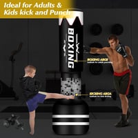 NZQXJXZ 180 cm Álló Boxzsák Edzéshez - Freestanding Punch Bag MMA Muay Thai Edzéshez 5