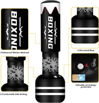 NZQXJXZ 180 cm Álló Boxzsák Edzéshez - Freestanding Punch Bag MMA Muay Thai Edzéshez 3