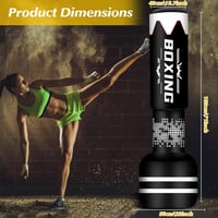 NZQXJXZ 180 cm Álló Boxzsák Edzéshez - Freestanding Punch Bag MMA Muay Thai Edzéshez 6