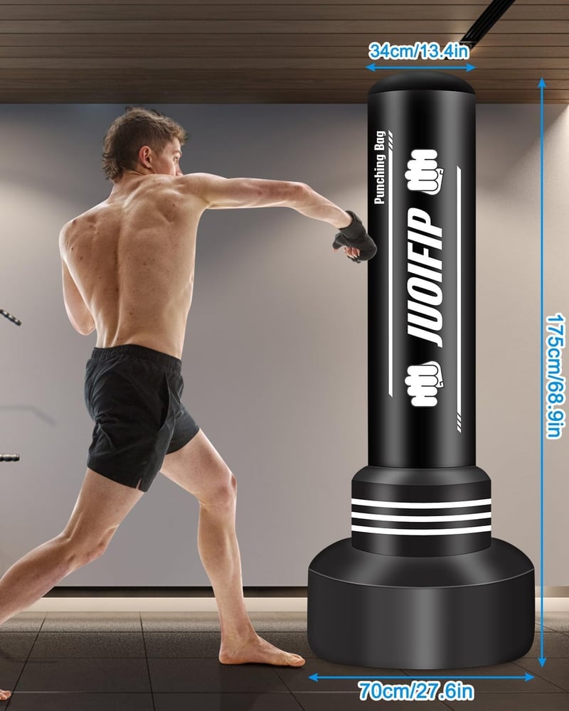 NZQXJXZ 180 cm Álló Boxzsák Ütőzsák Felnőtteknek MMA Muay Thai Edzéshez