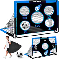 NZQXJXZ 3 az 1-ben gyerek futballkapu 150x120 cm cserélhető hálóval és labdával 1