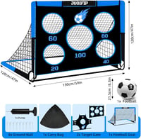 NZQXJXZ 3 az 1-ben gyerek futballkapu 150x120 cm cserélhető hálóval és labdával 2