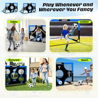 NZQXJXZ 3 az 1-ben gyerek futballkapu 150x120 cm cserélhető hálóval és labdával 7