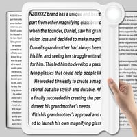 NZQXJXZ 30X 6X nagyítólencse időseknek, könnyű kézi nagyító teljes oldalnézethez 1