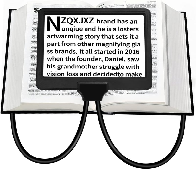 NZQXJXZ 5db Nyakba Akasztható Nagyító Lupa Rugalmas Gooseneck Olvasáshoz Időseknek