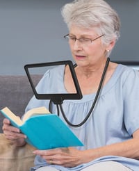 NZQXJXZ 5db Nyakba Akasztható Nagyító Lupa Rugalmas Gooseneck Olvasáshoz Időseknek 1