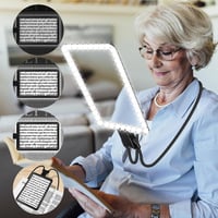 NZQXJXZ 5x nagyítólencse LED világítással, hajlítható nyakkal, 43 fényes LED, olvasáshoz és javításhoz 1