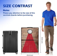 NZQXJXZ Összecsukható Alumínium Cornhole Játék 90x30 cm - Hordozható Dobójáték 8 Zsákkal és Táskával Kertbe, Strandra, Kempingezéshez 8