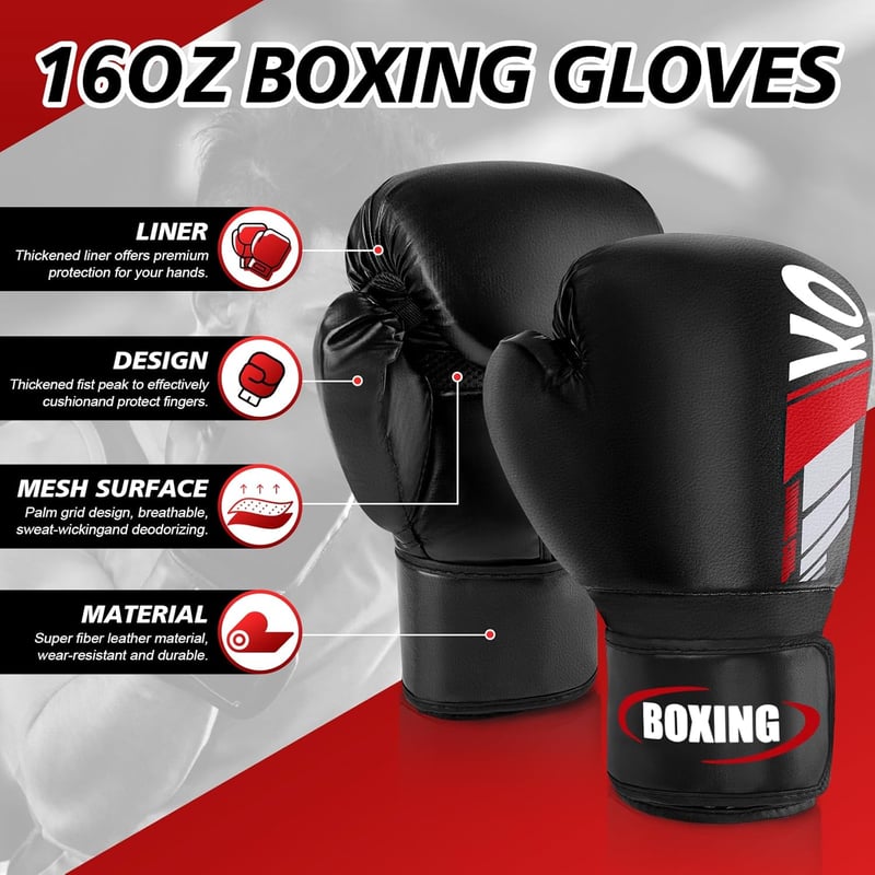 NZQXJXZ Sípcsont Védő 16oz Boxkesztyűvel, Muay Thai Lábvédelem Instep Védelemmel