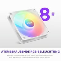 PC ventilátor NZXT F120 RGB Core 120mm s pripojením cez hub - biely 2