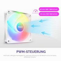 PC ventilátor NZXT F120 RGB Core 120mm s pripojením cez hub - biely 5