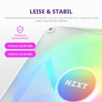 PC ventilátor NZXT F120 RGB Core 120mm s pripojením cez hub - biely 6