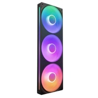 NZXT F360 RGB Core 360 mm RGB ventilátor s jedným rámom – čierny, tri 120 mm RGB ventilátory, ovládanie cez CAM 1