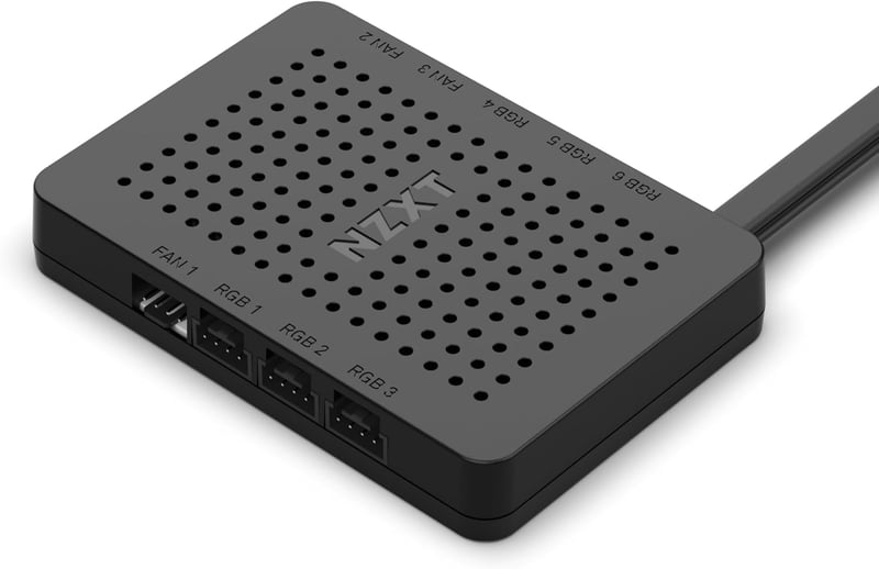 NZXT RGB és ventilátor vezérlő 6 csatorna fekete - 2022 Control Hub