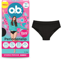 o.b. Teens Menstruációs Alsónadrág Újrahasználható Fiú Lány 152-164 - 1x 1