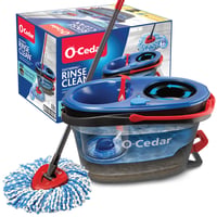 O-Cedar RinseClean rotačný mop s vedrom a systémom na čistú vodu, odstráni 99 % baktérií, na umývanie podláh 1