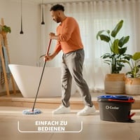 O-Cedar RinseClean rotačný mop s vedrom a systémom na čistú vodu, odstráni 99 % baktérií, na umývanie podláh 5