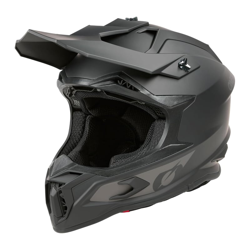 Cască Motocross O'Neal C-SRS MX Enduro, carcasă ABS, căptușeală interioară detașabilă și lavabilă, închidere Microlock, pentru adulți, negru, mărimea M