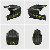 Motokrosová prilba O'NEAL C-SRS - neónovo žltá, veľkosť M - ABS škrupina, vyberateľné prateľné vnútro, optimálne vetranie, zapínanie Microlock 5