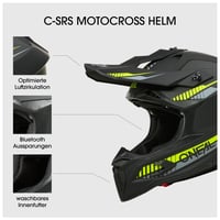 Motokrosová prilba O'NEAL C-SRS - neónovo žltá, veľkosť M - ABS škrupina, vyberateľné prateľné vnútro, optimálne vetranie, zapínanie Microlock 3