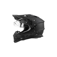 Enduro motocyklová prilba O'NEAL Sierra Helmet Flat V.23, čierna, veľkosť XL, ABS škrupina, s vnútornou slnečnou clonou, vetracími otvormi, mierne 1