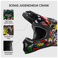 O'Neal Sonus Youth Crank gyerek MTB sisak - Multi - L-es méret 3