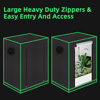 Oairgico 55x40x65cm Grow Tent Megfigyelő Ablakkal és Szellőztetéssel 4