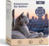 OAK Macskavédő Hálózat Erkélyre Ablakra 10x3m Erős Nylon Fúrás Nélkül 1